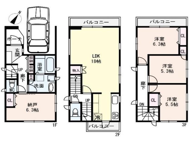 天城通6丁目①号地 間取 天城通6丁目①号地 間取