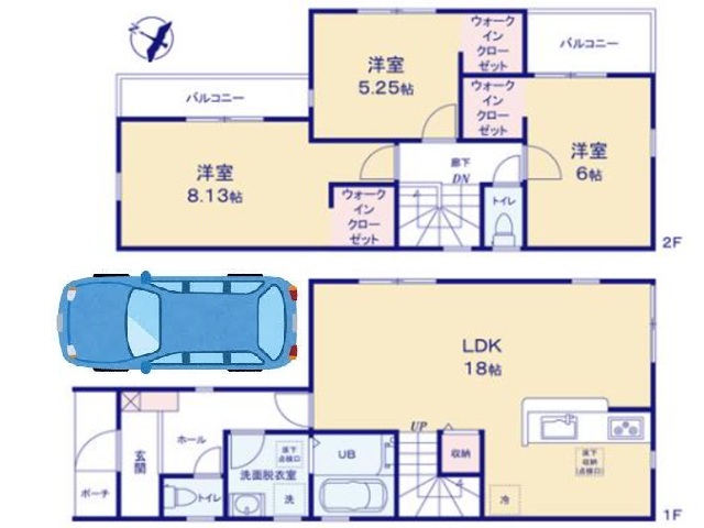 青谷町4丁目③号棟 間取図 青谷町4丁目③号棟 間取図