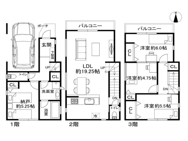 新在家南町3丁目B号地 間取 新在家南町3丁目B号地 間取