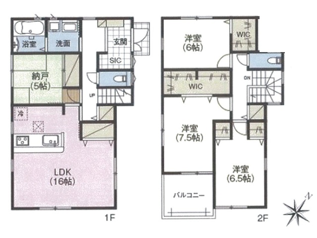 神仙寺通1丁目①号地　間取