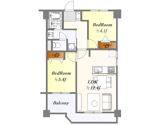 甲南メゾン本山312　間取図