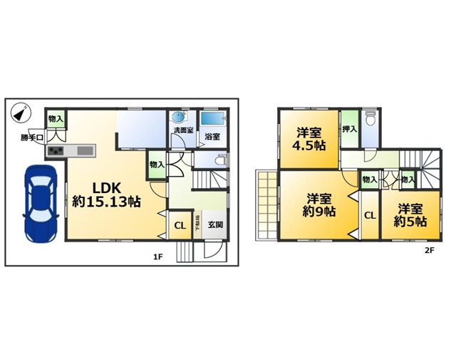 北舞子4丁目7　間取図