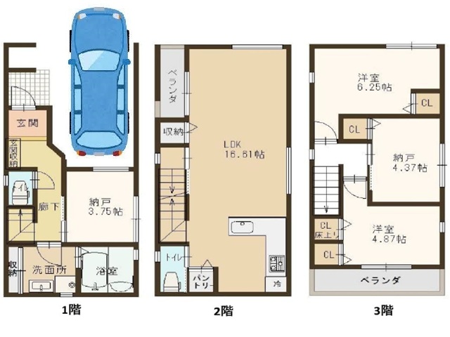 灘南通5丁目　間取図