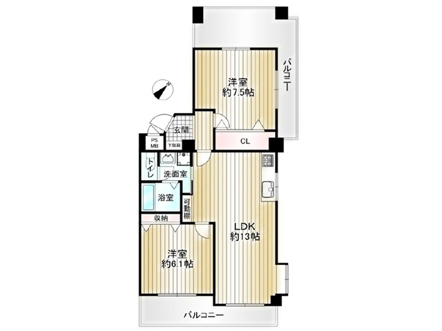 甲南ﾒｿﾞﾝ503　間取図